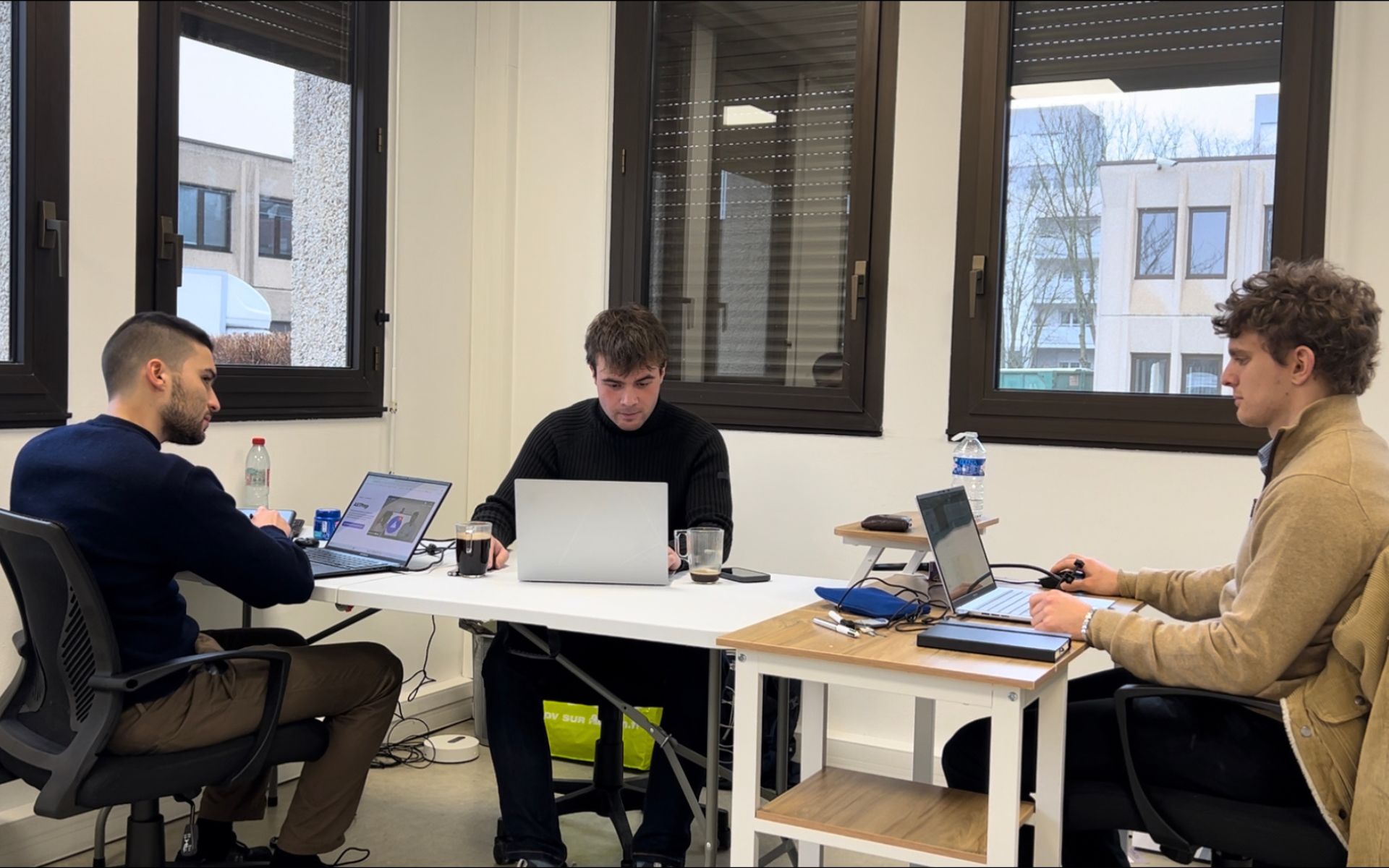 People working on laptops